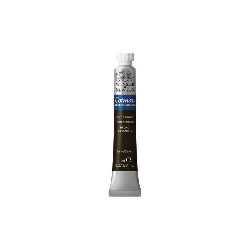 Winsor & Newton 0303331 ACUARELA COTMAN 8ml Negro Marfil 331