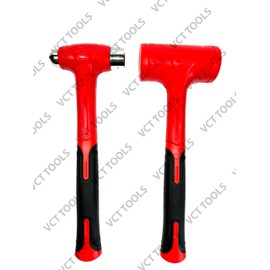 VCT 2Pc Dead Blow Hammer Set, 1LB Ball Pein Hammer, 1.5LB Dead Blow Hammer, Unibody Molded, Spark and Rebound Resistant