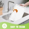 PSFTREY 4-Pack Plastic Large White Serving Trays Set - Reusable