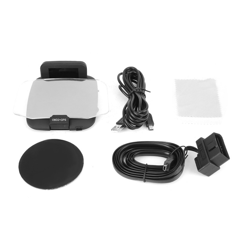 C1 OBD2+GPS LED OBD Car HUD Head up Display Speedometer