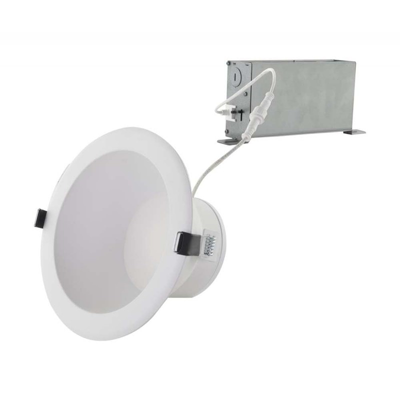 Satco CCT and Wattage Selectable LED Commercial Recessed Downlight, 6