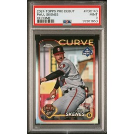 Graded 2024 Topps Pro Debut Paul Skenes #PDC140 Chrome Rookie RC Baseball Card PSA 9 Mint