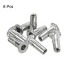 uxcell 1/4-20 Multi-Grip Rivet Nuts, 8pcs Pre-Bulbed Shank Flat Head
