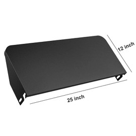 AJinTeby Folding Front Shelf with Bracket Fits for Traeger Pro 22, Pro 575 and Ironwood 650 Series, Traeger 22 Series Pellet Grills BAC362 Folding Shelf and Traeger Lil' Tex | Black Porcelain Steel