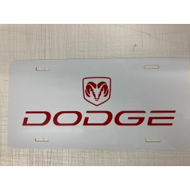 Dodge Aluminum 6x12 License Plate