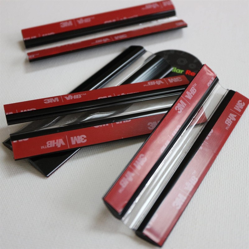 4 x 100mm Black Flexible Hinges – No glue required.