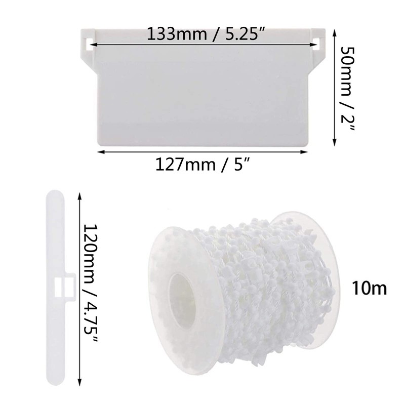 Vertical Blind Bottom Weights Accessories Repair Kit with 10M Chain