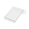 Marketing Holders Sign Deli Display Holder Counter Top Slant Back