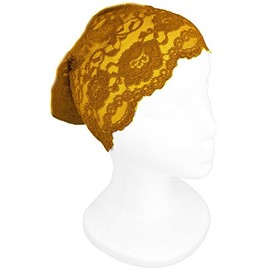 Zaffron Women's Lace Under Hijab Headband Gold