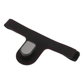 HEROFFIX 1 Pcs for Purses Bags Keys Water Bottles and Shopping Bags Car Seat Headrest Hook Sturdy Car Seat Back Organizer Hooks Black Faux Leather 5.91"x2.95"