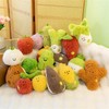 champracer Fruit Vegetable Plush Toys, Cute Fruit Vegetable Cuddly Toy,