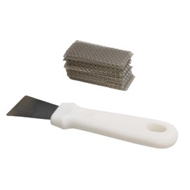 100 PCS of Stainless Steel Brick Weep Hole Cover for Brick Walls, 2.75 "Cover can be Cut or Stacked, with Stainless Steel Spatula to Fill Different Sizes of weep Holes