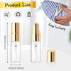 Cositina 30 Pack 3ml Fine Mist Atomizer Glass Bottle Mini