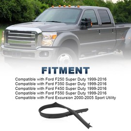 QCESEV Door Lower Rubber Weatherstrip Seal Compatible with 1999-2016 Ford F250 F350 F450 F550 Super Duty, 2000-2005 Excursion Sport Utility Replacement for F81Z-2520758-AA 1C3Z-26253A24-A