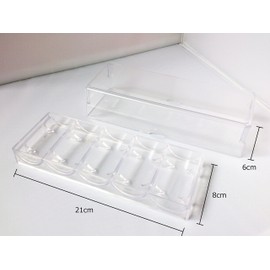 カード ゲーム ポーカー 40mm チップ コイン 収納 ケース 100枚 5列 2個セット