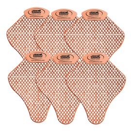 JaniSource Stingray Urinal Screen, 30-Day Odor Control, Tether Tab Design, Multiple Fragrances (Case of 72, Mango)