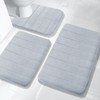 Yimobra 3 Pieces Memory Foam Bath Mat Sets, 31.5 x