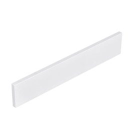 EQLOO 21 Inch Solid White Sidesplash, 1-Piece Bathroom Vanity Sidesplash, Engineered Stone Vanity Sink Countertop Sidesplash