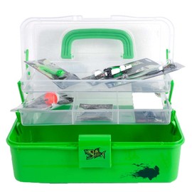 Loaded Junior Lime Green 2-tray Tackle Box Set