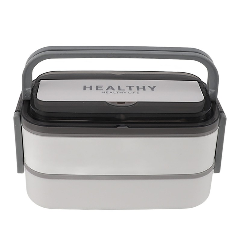 Double Layer Bento Box 316 Stainless Steel Compartment Portable Lunch