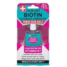 NAIL-AID Biotin Ultimate Strength con Vitamina B7 – Tratamiento Fortalecedor para Uñas Débiles y Quebradizas – 15 mL