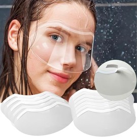 100 Pcs Shower Face Eye Shield After Surgery，Disposable Clear Plastic Eye Shield for Showering， Haircut Hairspray, Shower Visor for Adults Lash Aftercare for Salon Supplies Eyelash Extensions