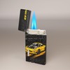 MKWGZPGW Yellow Car Windproof Butane Jet Torch Lighter,Funny Cool Lighters,Adjustable