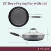 Anolon Advanced Home Hard Anodized Nonstick Deep Frying Pan/Skillet with