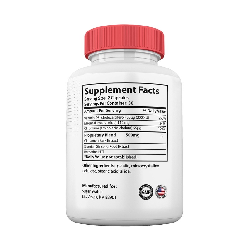 Gold Nutra GlucoRenu Capsules, GlucoRenu Pills, Maximum Strength All Natural