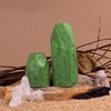 SET de 2 Velas en forma de Cuarzo Malaquita -
