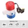 1100GPH 12V Submersible Bilge Pump Nonautomatic Marine Boat Water Pump