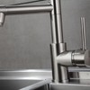 LOPOO Kitchen Faucet with Pull Down Sprayer, Brushed Nickel Finish,