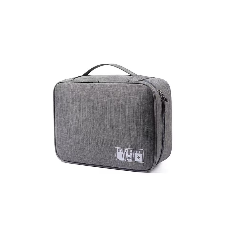 Large Capacity Travel Electronics Organizer Bag, Water-Resistant Cable and Charger