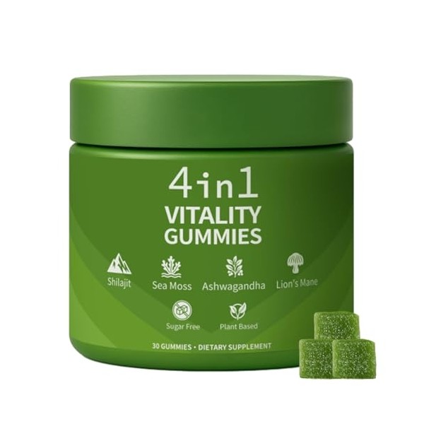 4 in 1 Vitality Gummies for Men with Shilaljit, Sea