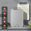 Sumzzz - Tabla de cortar de acero inoxidable para cocina,