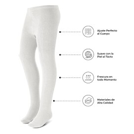 2Pz Mallas para Dama Blanco Talla Unitalla
