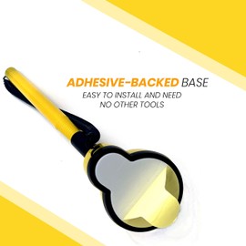 Performore 8 Pack of Secure Counter Pens with Plastic Secure Cord Attached to Adhesive Back Base Pen Holder with Smiley Face Design for Home Workplace School Office