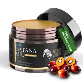 Dr. Healdy Batana Oil for Hair Growth - 100% Raw & Unrefined, Batana Oil Paste from Honduras for Fight Hair Loss, Reduce Split Ends & Nourish Scalp, for Men & Women - All Hair Types (4.06 Fl Oz)