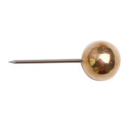 Tupalizy 100PCS 1/4 Inch Small Round Head Map Tacks Pins for Home Office Bulletin Cork Board Use and DIY Craft Project (Gold)