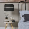 MiniSun Modern Large 2 Tier Black & White Cylinder Ceiling