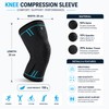 Compression Knee Sleeve for Sports Support – Breathable Anti-Slip Knee