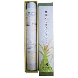 Awaji Baikaundo Incense, Essential Oil Drops, Lemongrass, 0.3 oz (8 g), Aroma Incense Stick #184