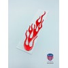 Pair 3D Style Red Fire Flame Pattern Reflective Adhesive Sticker