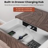 Recessed Furniture Drawer Outlet with 3 Fast-Charging USB Ports &
