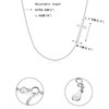 Ever Faith 925 Sterling Silver White Opal Tiny Dainty Sideways