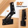 Heavy Duty Foldable Bracket Hinge for Cabinet Doors & Furniture