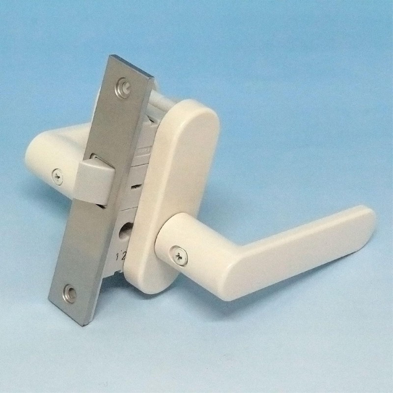 Kuriki Manufacturing WH-W30 Resin Lever Handle Set for Bathrooms, LU-BP4-1S-WH-W30