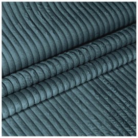 DreamRoots Cord Fabric Sold by the Metre Weight 380 g/m2 - Upholstery Fabric Cord Sold by the Metre 140 cm Wide - Furniture Fabric Sold by the Metre - Ocean Depths 1 m