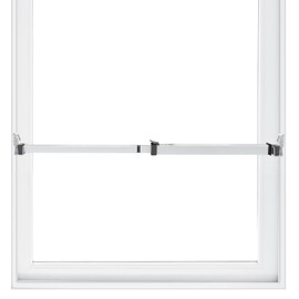 SecurityMan Window Security Bar - Easy Install for Horizontal/Vertical Windows - Adjustable Window Lock Bar (Child Proof/Heavy Duty Iron) - Extendable (14.25" to 37") Security Bars for Windows - White
