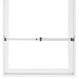 SecurityMan Window Security Bar - Easy Install for Horizontal/Vertical Windows - Adjustable Window Lock Bar (Child Proof/Heavy Duty Iron) - Extendable (14.25" to 37") Security Bars for Windows - White